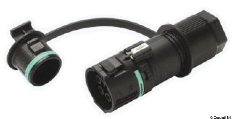 Techno 2/3/4-pole socket for panel or bulkhead mounting - foto originale Osculati Srl