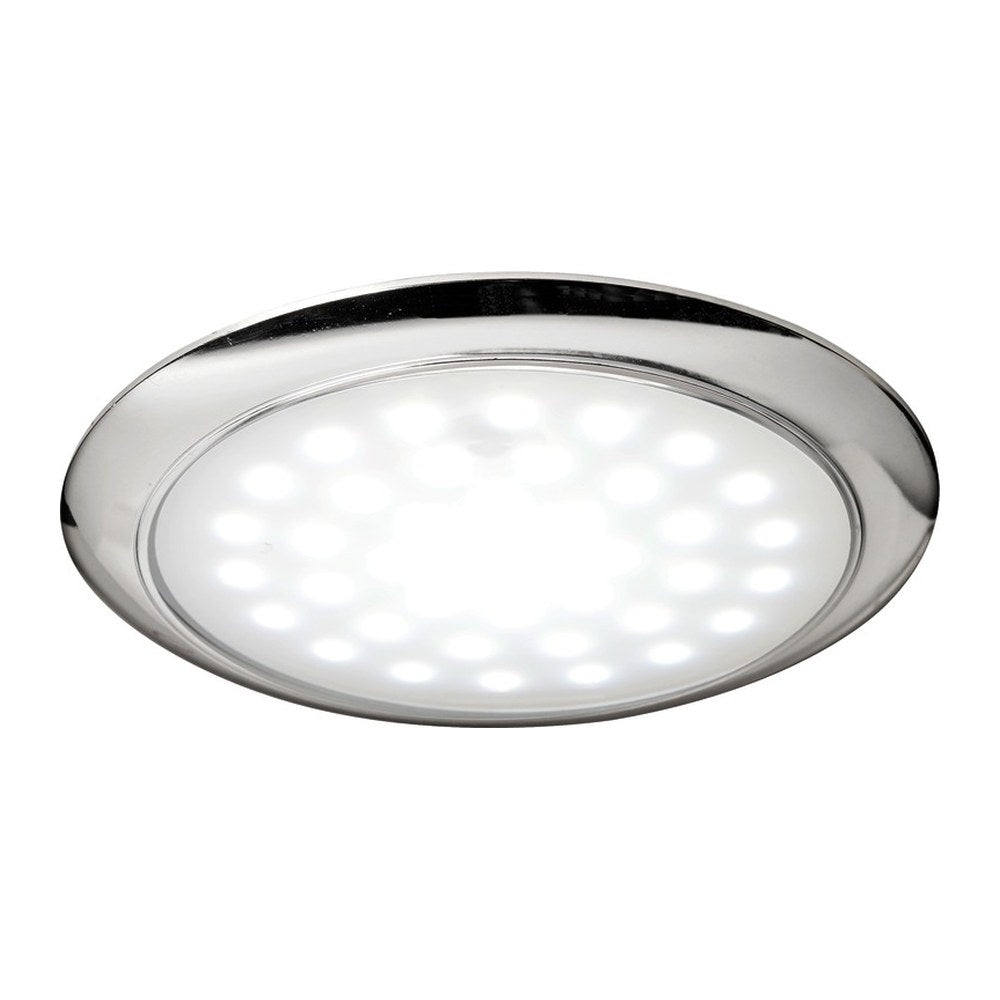 Ultra-flat LED light chromed ring nut 12/24 V 3 W - foto originale Osculati Srl