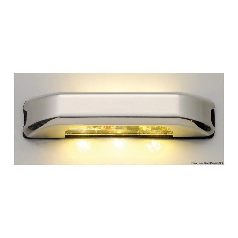LED courtesy light w/4 + 4 blue LEDs - foto originale Osculati Srl