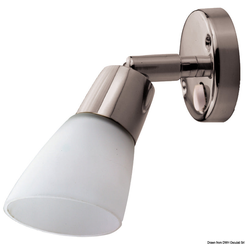 LED spotlight, SS body - foto originale Osculati Srl