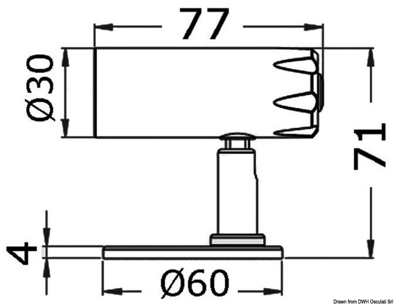 Kuma articulated LED light High Power 12/24 V - foto originale Osculati Srl