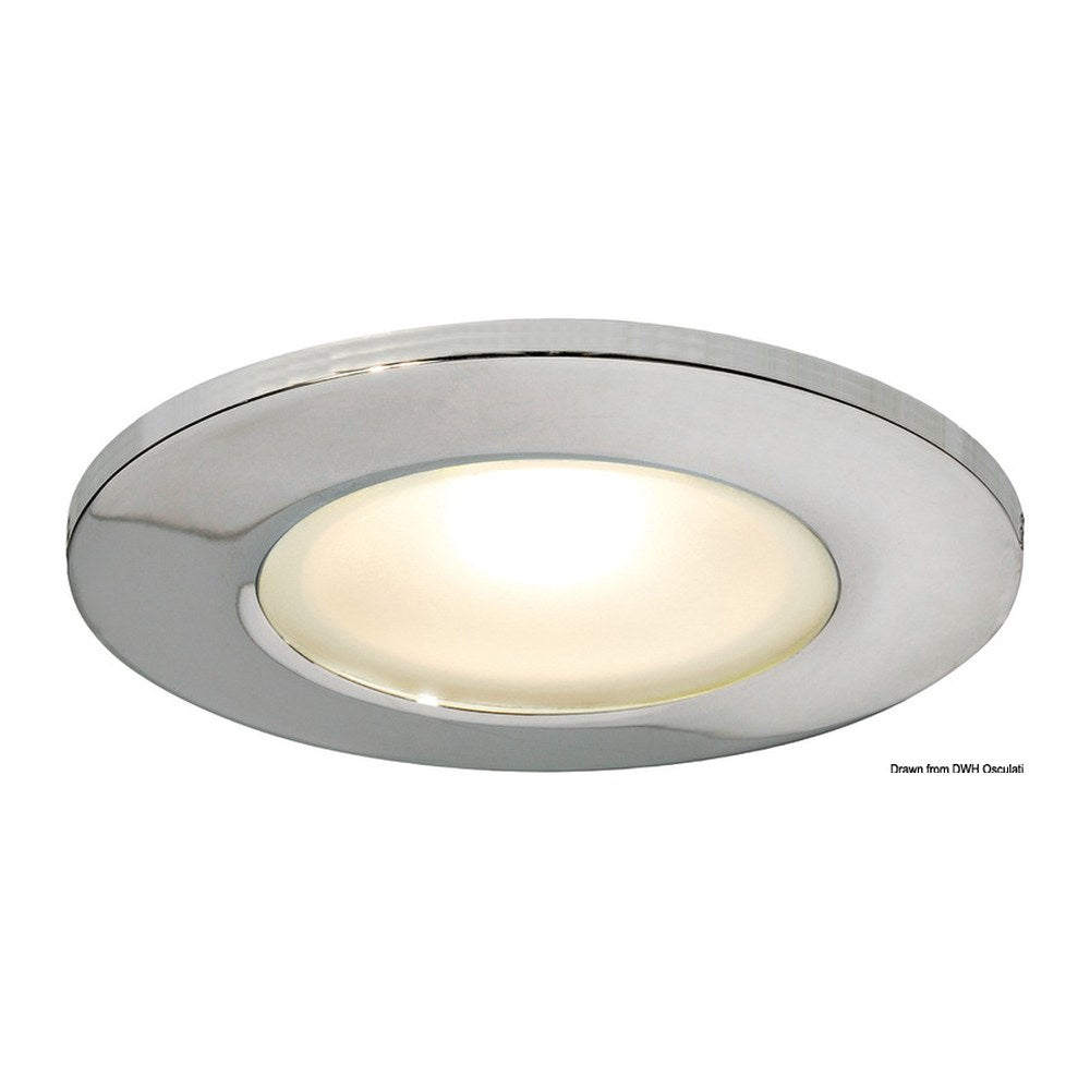 Montserrat II LED recess ceiling light mirror-polished white - foto originale Osculati Srl