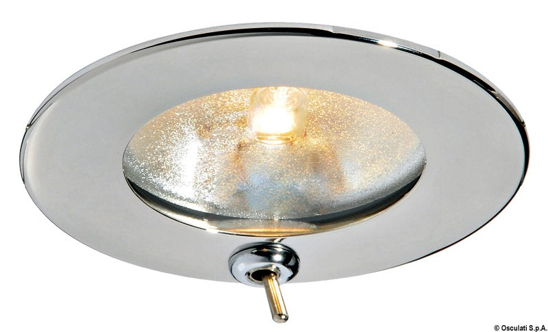 Atria halogen spotlight polished SS w/switch - foto originale Osculati Srl