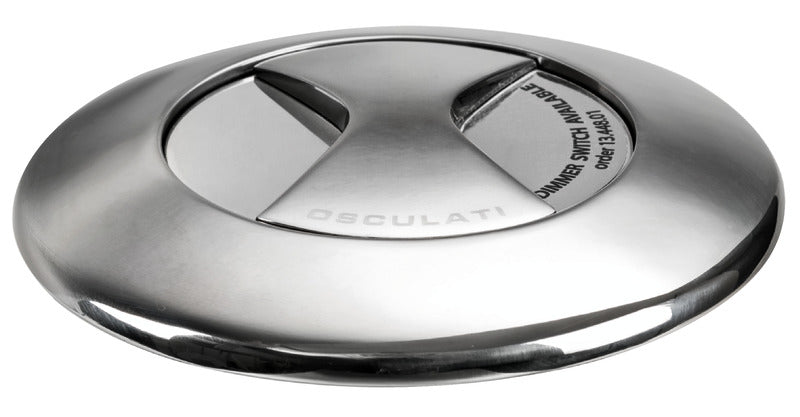 Retractable Aurora deck lamp round bezel - foto originale Osculati Srl