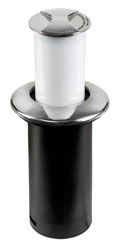 Luce da tavolo Aurora Compact ghiera tonda SS - foto originale Osculati Srl
