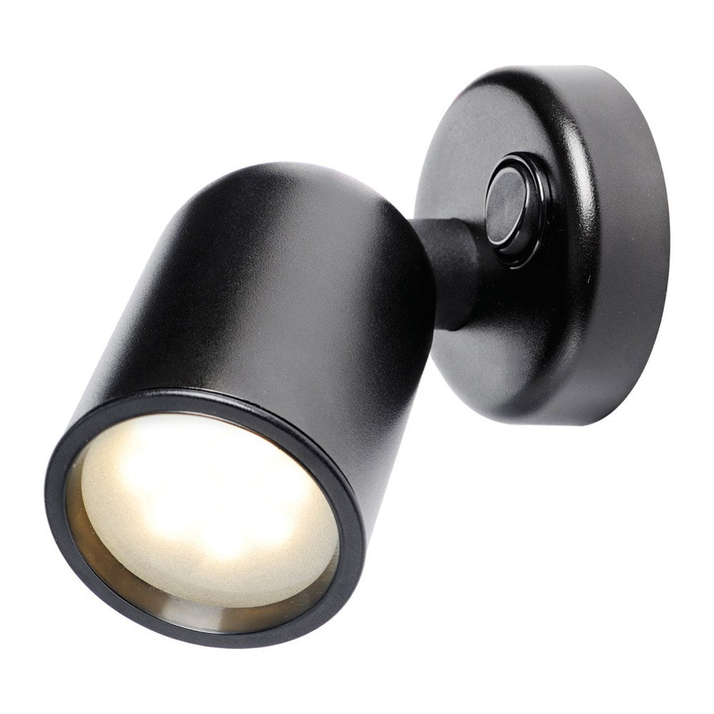 Articulated LED spotlight ABS black - foto originale Osculati Srl