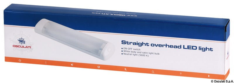 Straight overhead light 18 LEDs - foto originale Osculati Srl