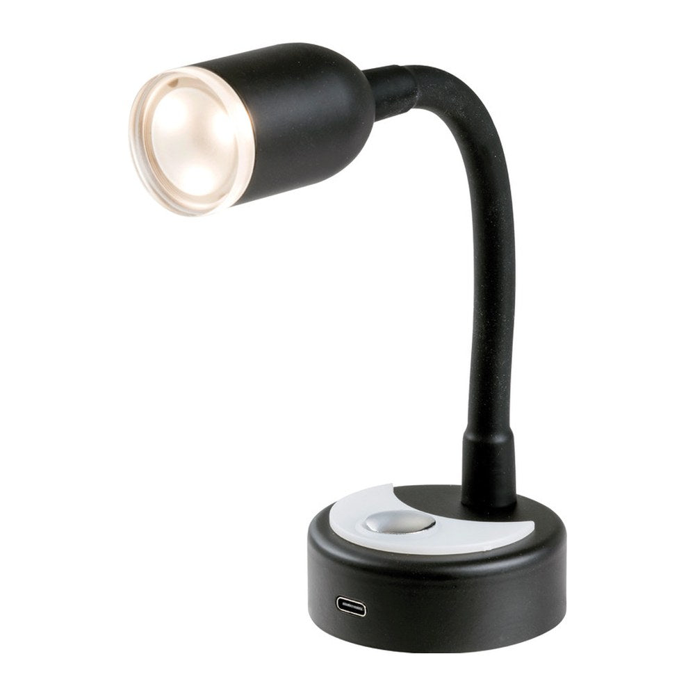 Articulated LED spotlight black 240 mm - foto originale Osculati Srl