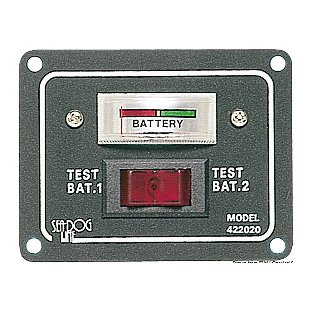 2-battery panel with tester analog - foto originale Osculati Srl
