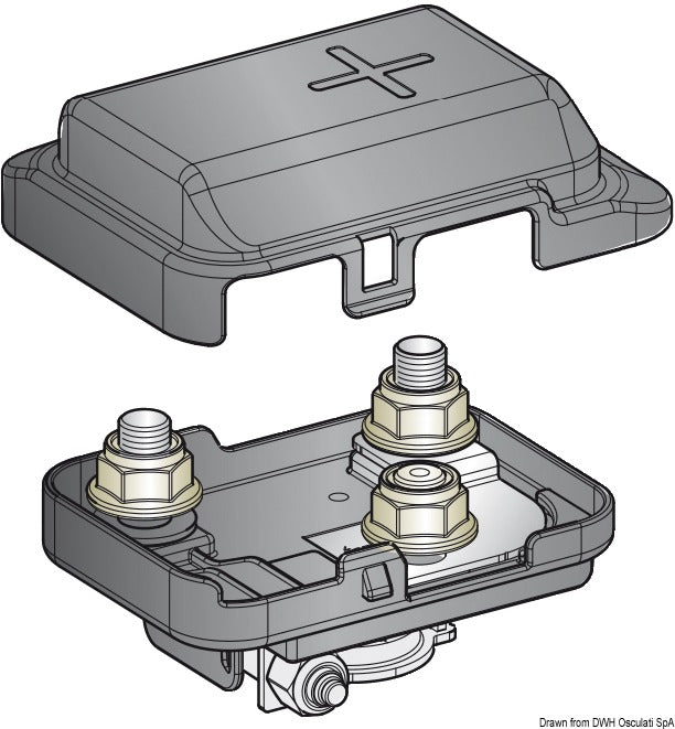 Power distribution fuse box for Mega fuse - foto originale Osculati Srl