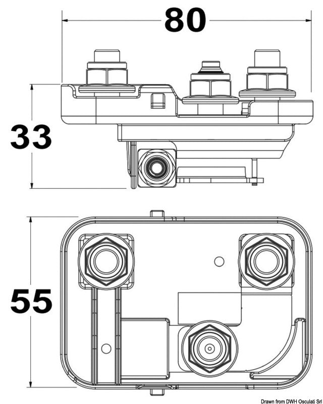 Power distribution fuse box for Mega fuse - foto originale Osculati Srl