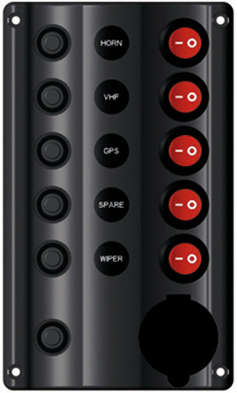 Wave electric control panel 5 + lighter plug - foto originale Osculati Srl