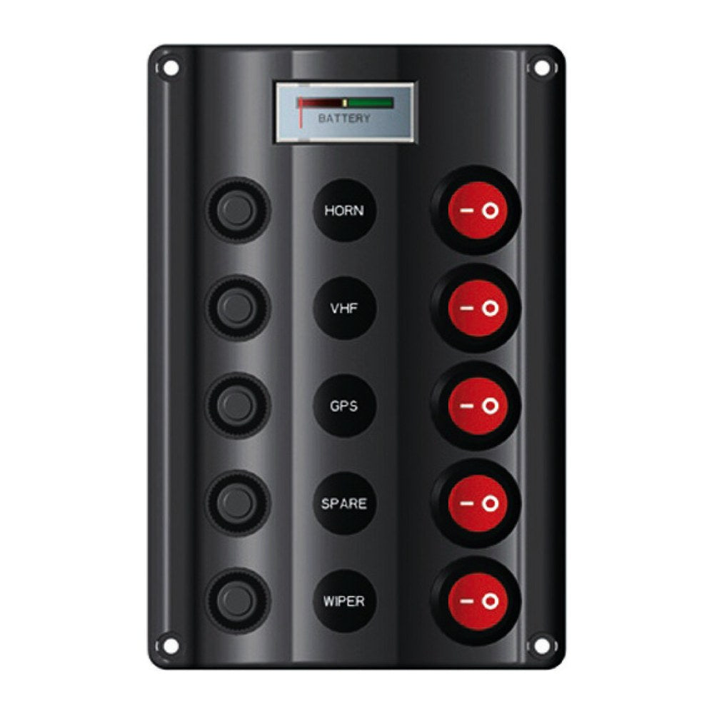 Wave electric control panel 5 + 12 V voltmeter - foto originale Osculati Srl