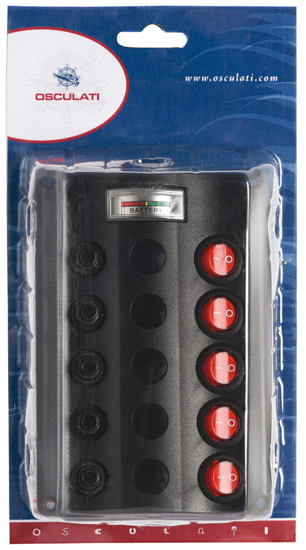 Wave electric control panel 5 + 12 V voltmeter - foto originale Osculati Srl