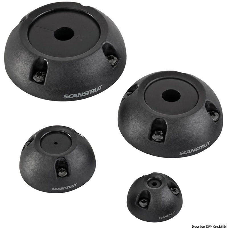 SCANSTRUT vertical cable seal black plastic Ø 4/9mm 10pcs - foto originale Osculati Srl