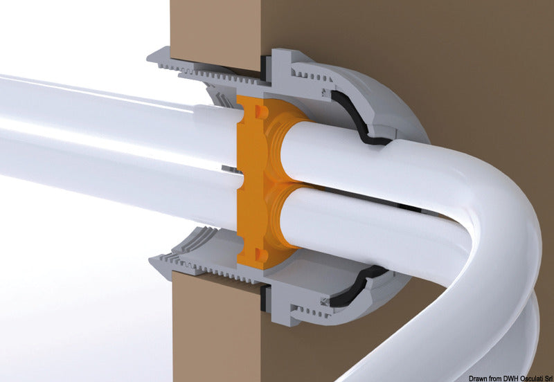 Scanstrut Pass bulkhead up to 4 cables max 15mm - foto originale Osculati Srl