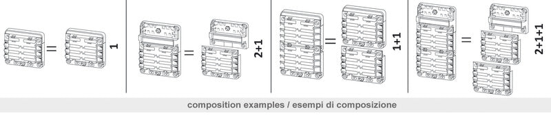 Modular fuse holder box - foto originale Osculati Srl