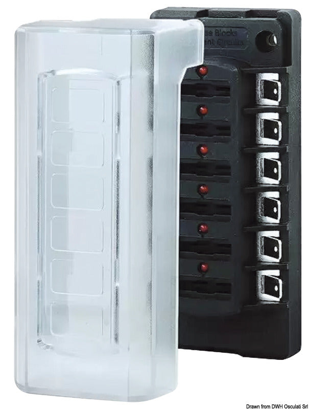 Compact fuse holder box - foto originale Osculati Srl