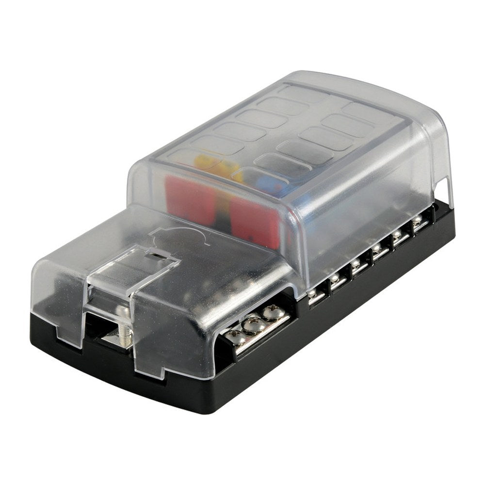 Resettable fuse holder box 12 housings - foto originale Osculati Srl