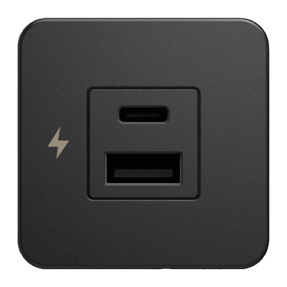 SCANSTRUT Tile dual USB port A+C black - foto originale Osculati Srl