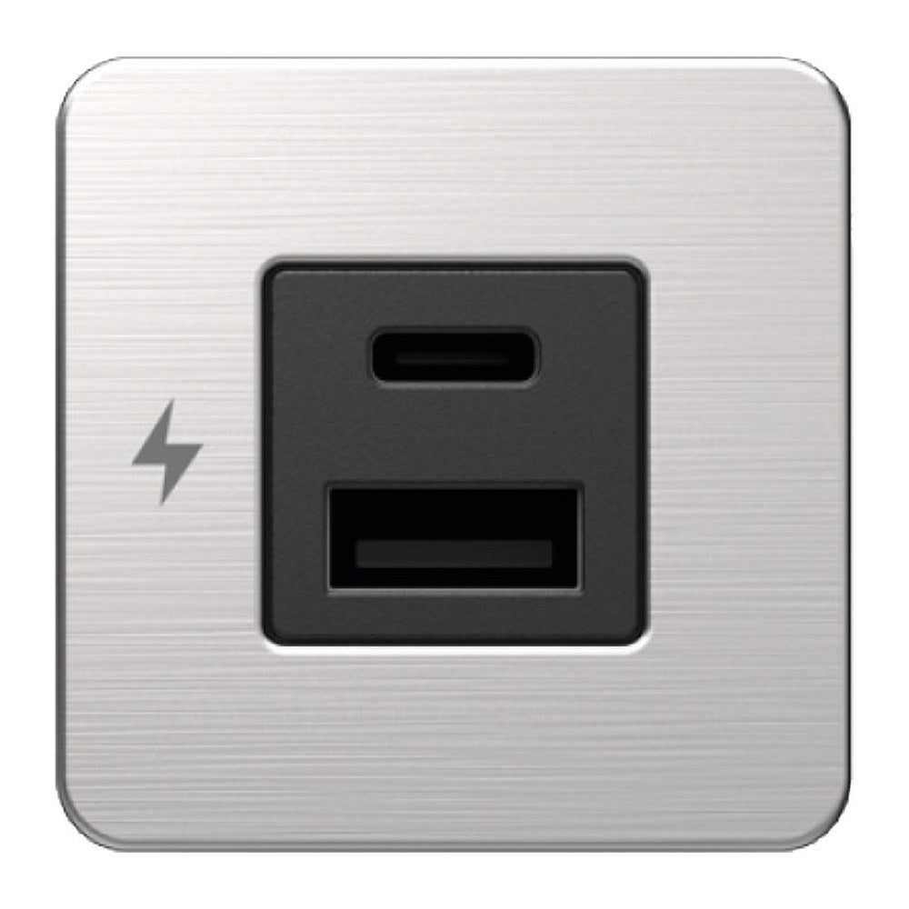 SCANSTRUT Tile dual USB port A+C SS - foto originale Osculati Srl