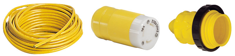 Cable 3x4 mm with MARINCO plug 16 A 15 m - foto originale Osculati Srl