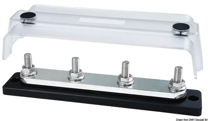 Heavy-Duty Bus Bar Techno w/clear lid 4x8 - foto originale Osculati Srl