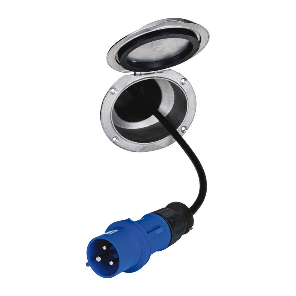 Retractable electric dock cable 16 A - foto originale Osculati Srl