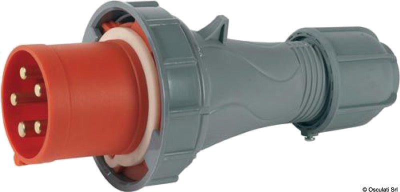 Power plug for deck connection, male 5-poles 63 A - foto originale Osculati Srl