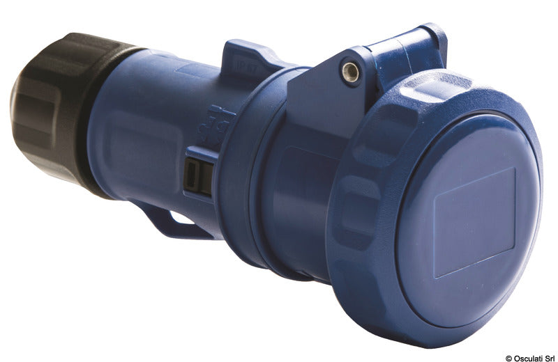 Standard power plug 3-wire female IP67 32A - foto originale Osculati Srl