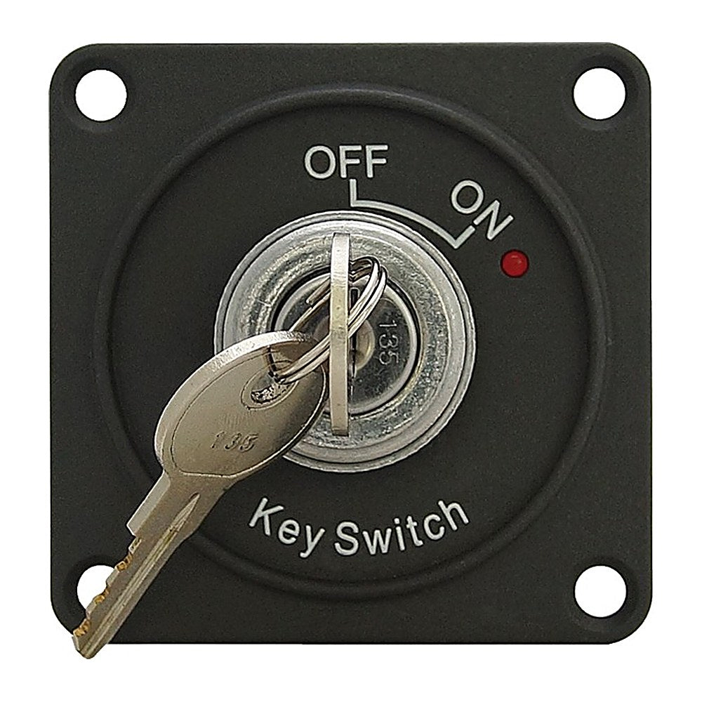 ON-OFF switch w/key and LED warning light - foto originale Osculati Srl
