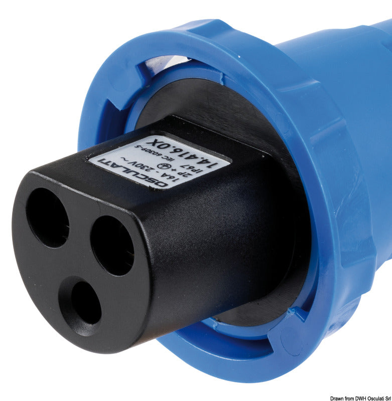 Cruiser 3P plug 16 A 230 V - foto originale Osculati Srl