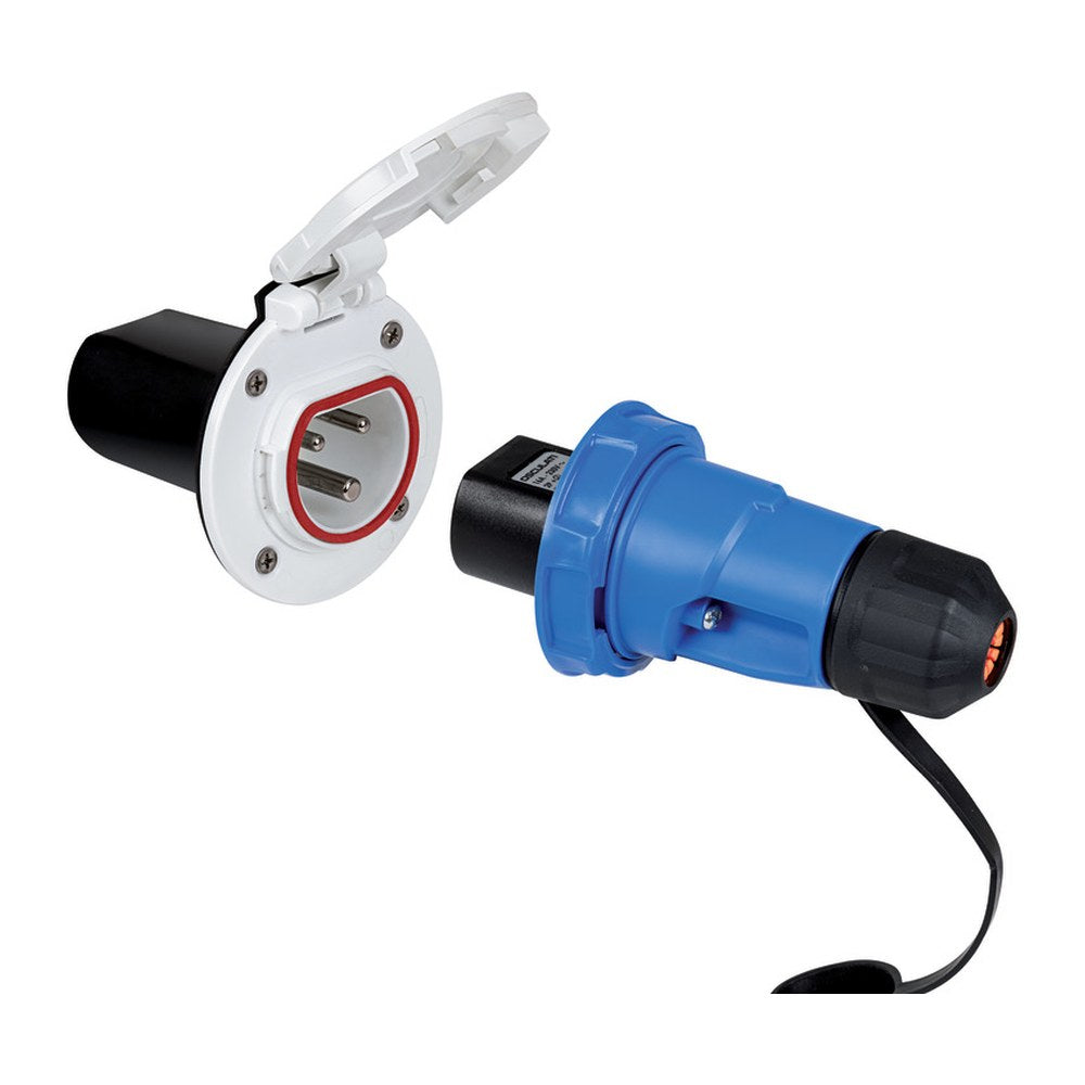 Cruiser black socket 16 A + SS lid - foto originale Osculati Srl