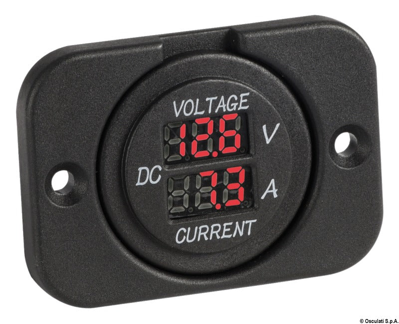Digital voltmeter, digital ammeter - foto originale Osculati Srl