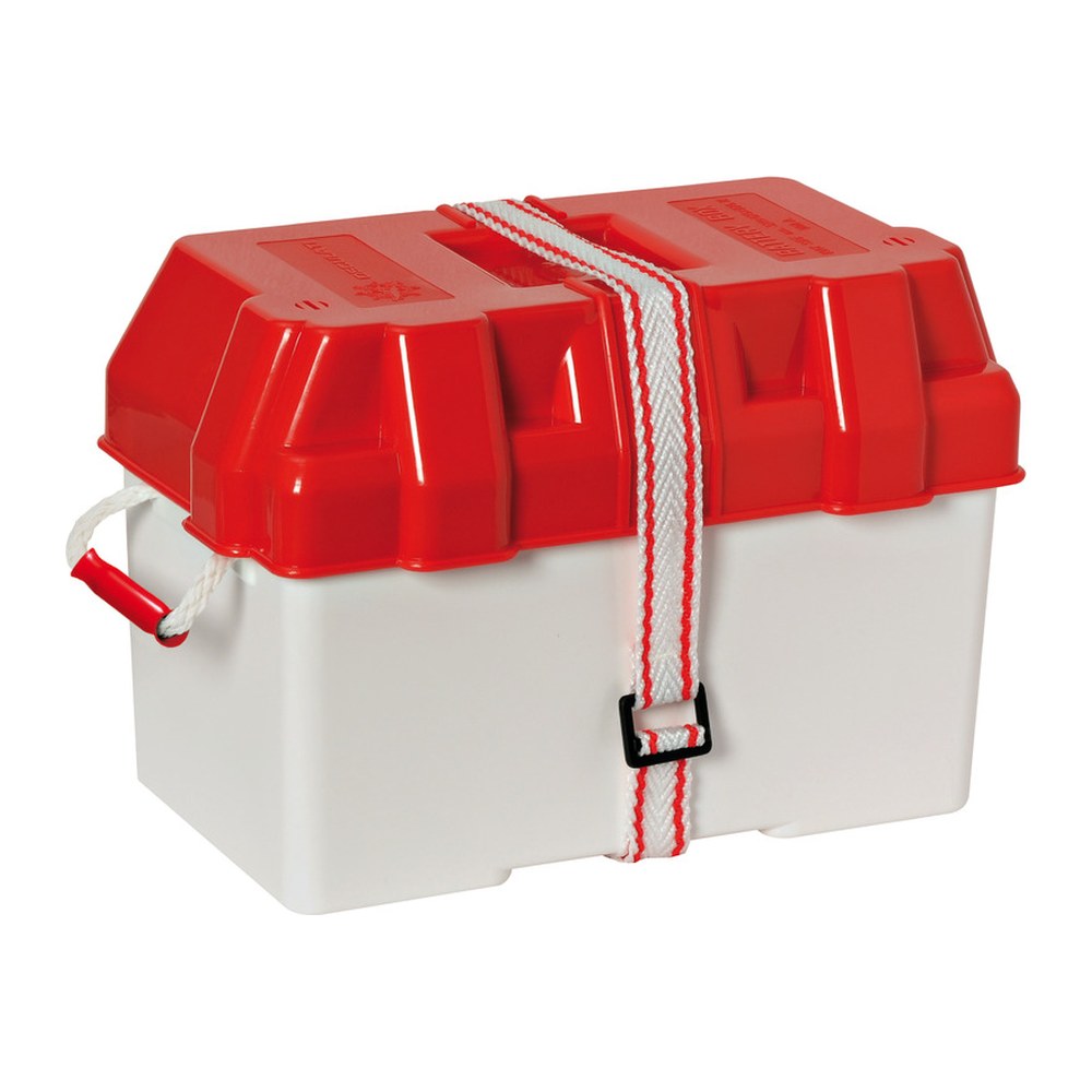 Battery box white/red moplen 100 A - foto originale Osculati Srl