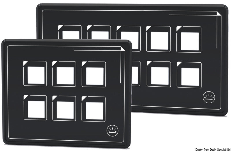Touch-control electric panel 10 switches - foto originale Osculati Srl