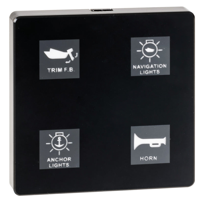 Electric touch panel 4 switches High power - foto originale Osculati Srl