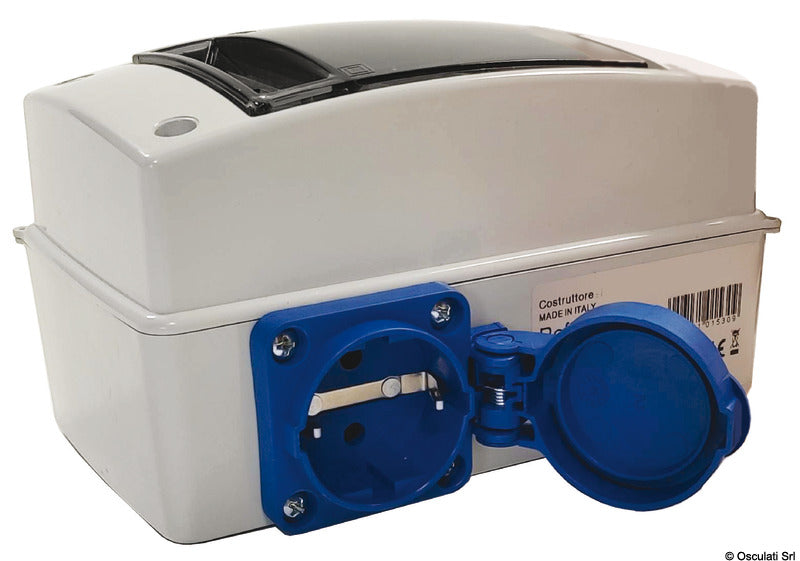 Electric panel 16 A w/Schuko socket - foto originale Osculati Srl