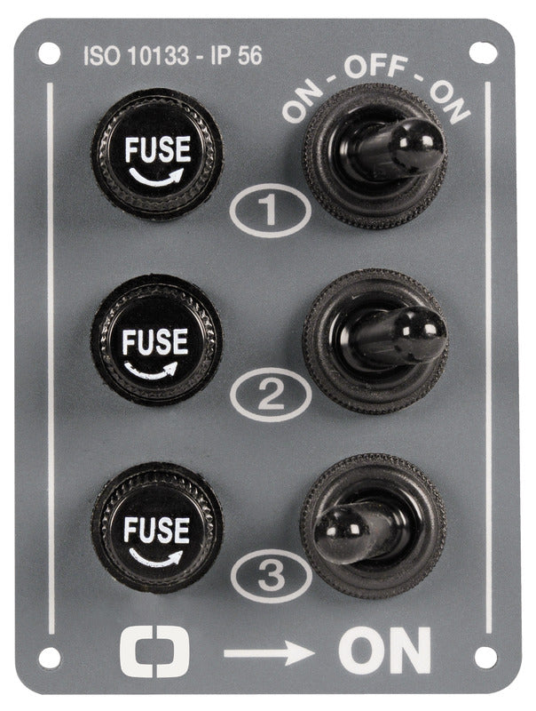 3-switch electric control panel - foto originale Osculati Srl