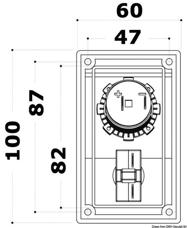 Additional module lighter plug - foto originale Osculati Srl