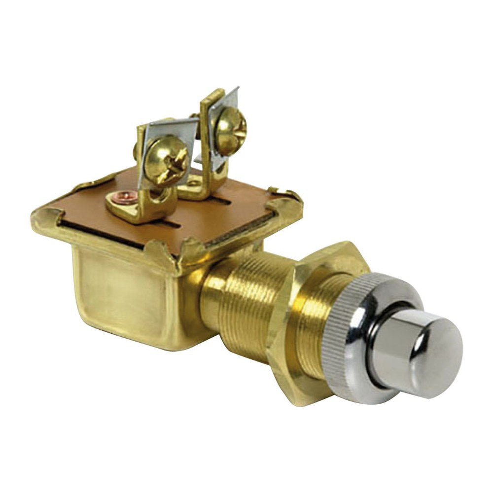Watertight push button chromed brass 15 x 25 mm - foto originale Osculati Srl