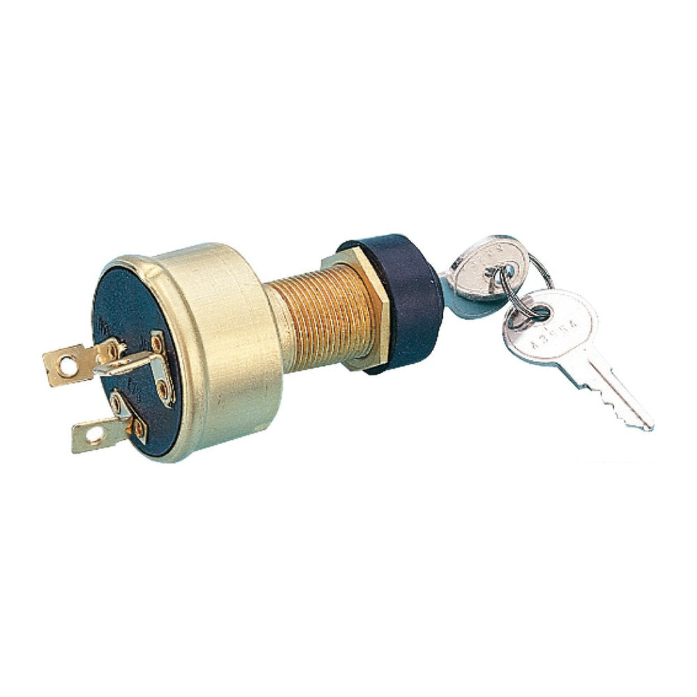 Watertight ignition key 3 positions brass - foto originale Osculati Srl