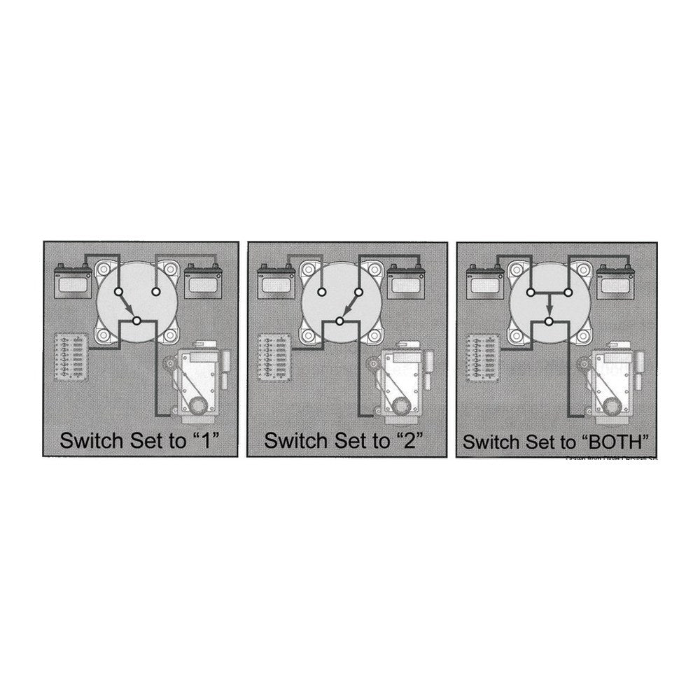 Battery switch 300A OFF-1-BOTH-2 - foto originale Osculati Srl
