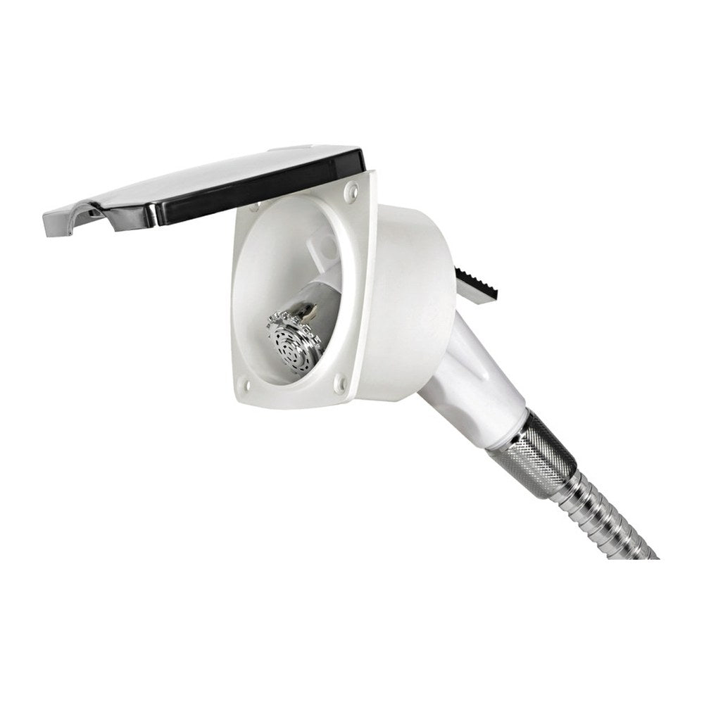 New Edge chromed shower box SS hose 4 m - foto originale Osculati Srl
