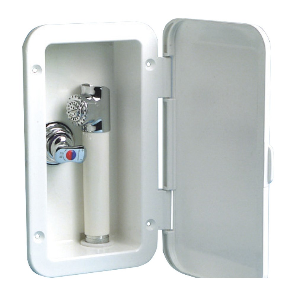 Shower box with mixer PVC hose 2.5 m Wall mounting - foto originale Osculati Srl