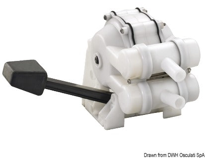 Sink double acting foot pump - foto originale Osculati Srl
