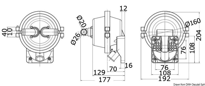 Spare gasket kit for 15.262.25 - foto originale Osculati Srl