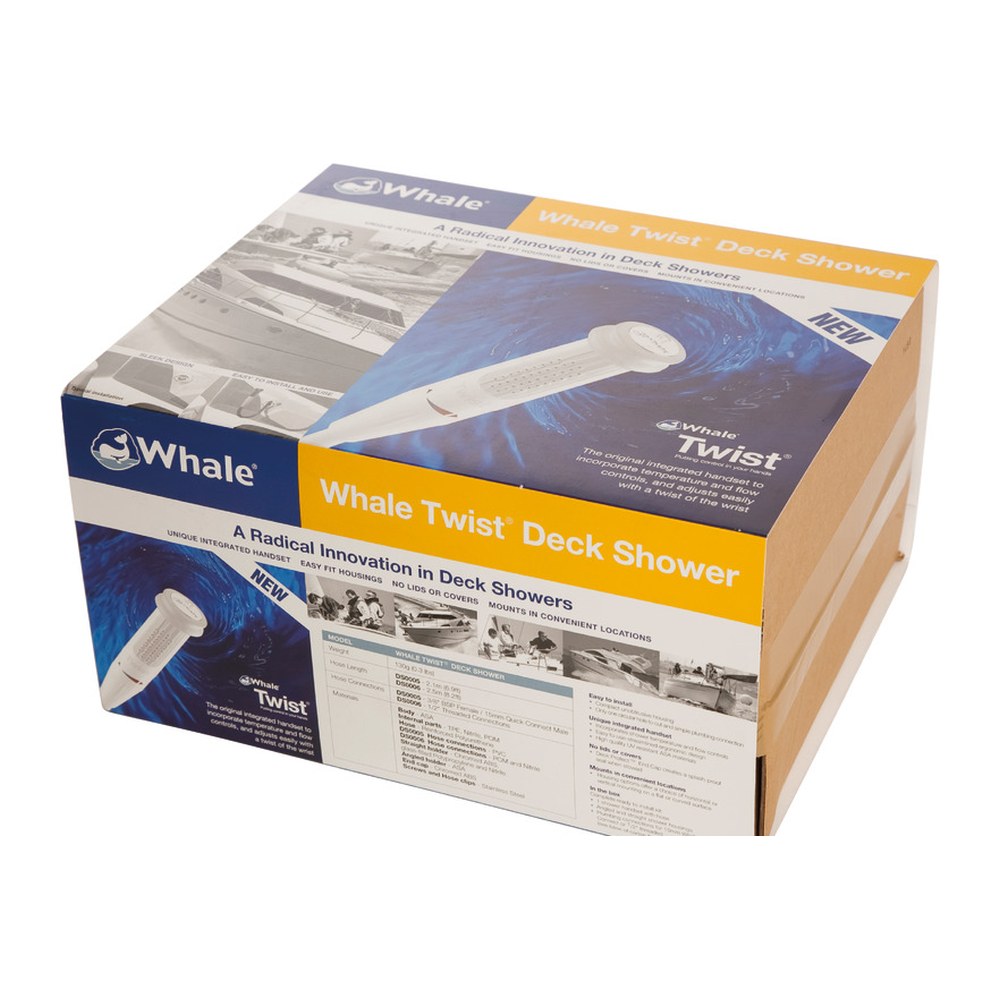WHALE Twist® Mk2 deck shower bl. 190/150x57/120 mm - foto originale Osculati Srl