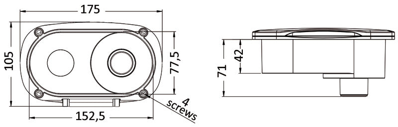 Elissa deck shower Keji II mixer SS hose 4m - foto originale Osculati Srl