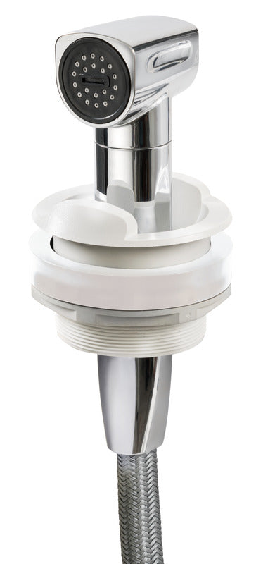 Saturn shower w/horizontal mixer white - foto originale Osculati Srl